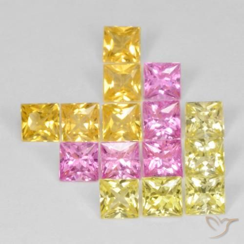 4.09ctw Natural Multicolor Sapphire, Square, VS