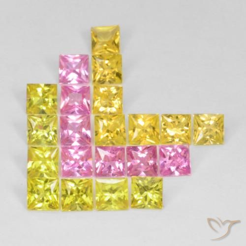 3.24ctw Natural Multicolor Sapphire, Square, VS