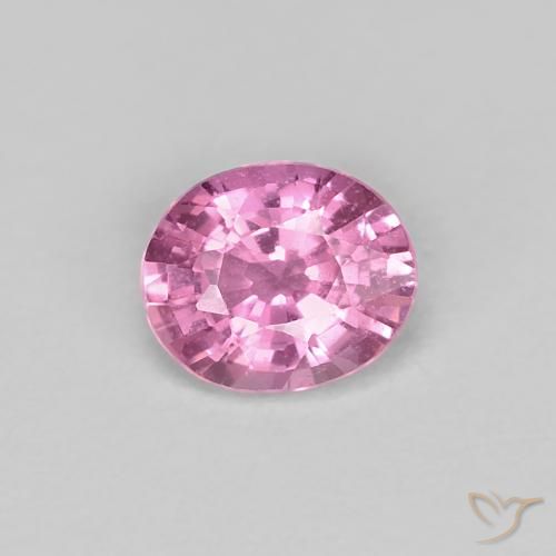 0.49ct Natural Very Light Royal Purple Pink Sapphire, Oval, VS