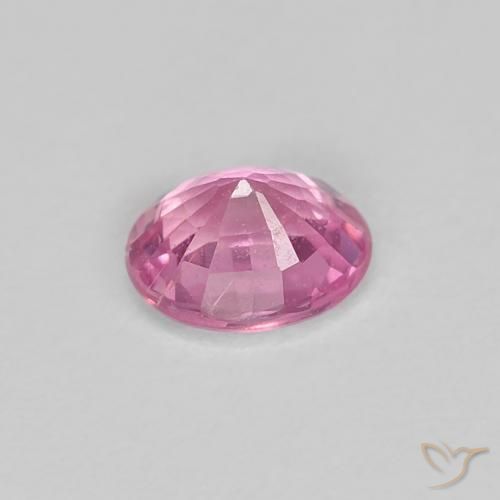 Sapphire Gemstone in 5.1 x 4.2 mm Size for Sale, Sapphire Stone in Very Light Royal Purple Pink Color