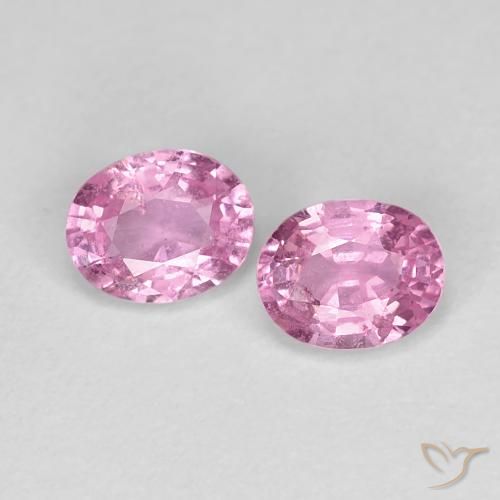 0.91 ct Loose Pink Sapphire, 5.1 x 4.1 mm Oval Cut From Madagascar, Photo A