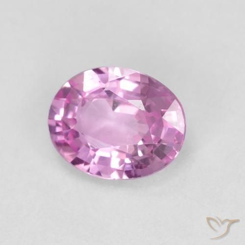 0.52 ct Purple Sapphire Stone, Natural Sapphire in Oval Facet Shape for Sale