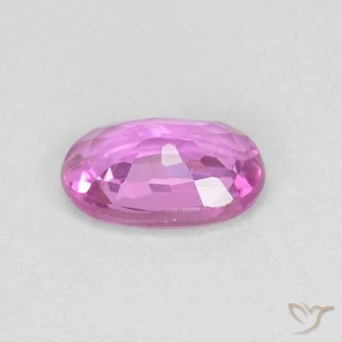 Sapphire Gemstone in 5.7 x 3.7 mm Size for Sale, Sapphire Stone in Pinkish Purple Color