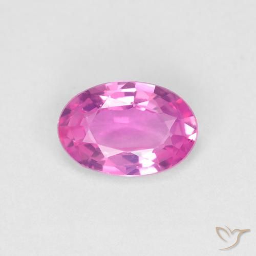 0.48ct Natural Intense Pink Sapphire, Oval, VVS