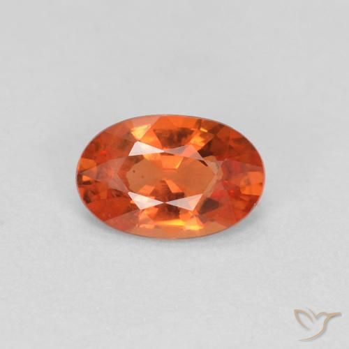 0.46 ct Red Sapphire Stone, Natural Sapphire in Oval Facet Shape for Sale