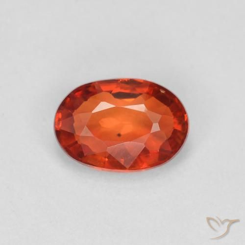 0.60ct Natural Medium Red Sapphire, Oval, VVS-VS