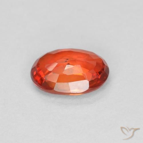 Sapphire Gemstone in 6 x 4.2 mm Size for Sale, Sapphire Stone in Medium Red Color