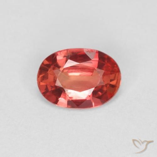 0,44ct Ovale sfaccettato rosso Zaffiro dalla Tanzania, Dimension 5,8 x 4,1mm, Natural Essere riscaldato Gemstone, VVS Clarity, 1 piece Zaffiro in Rosso scarlatto Color, Mohs Hardness of 9 adatto per gioielli da indossare ogni giorno, Simboleggia abbondanza e prosperità, Photo A