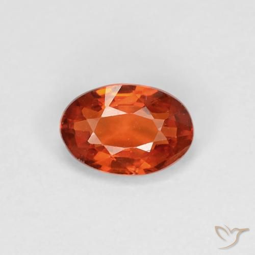 0.51ct Natural Reddish Orange Sapphire, Oval, VVS