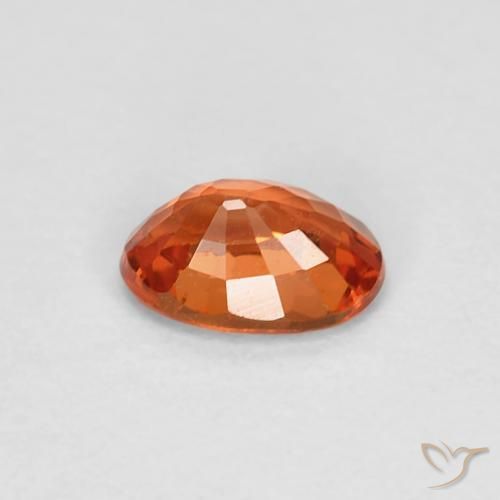 Sapphire Gemstone in 6 x 4 mm (calibrated) Size for Sale, Sapphire Stone in Reddish Orange Color