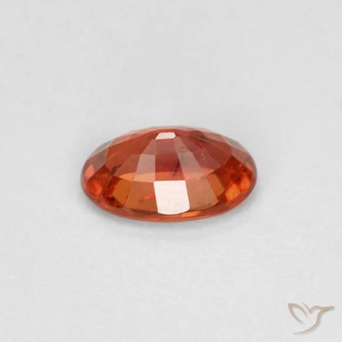Sapphire Gemstone in 6 x 4 mm (calibrated) Size for Sale, Sapphire Stone in Medium Orange Color