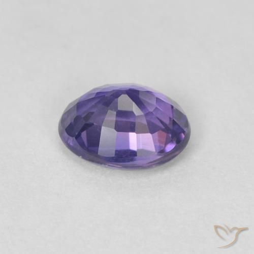 Sapphire Gemstone in 5 x 4 mm (calibrated) Size for Sale, Sapphire Stone in Purple-Pink Color