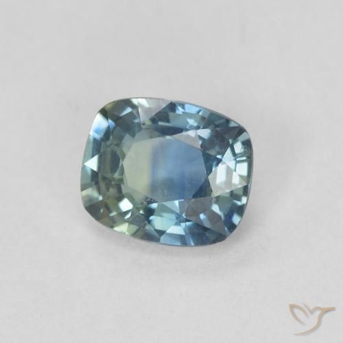 0.82 ct Multicolor Sapphire Stone, Natural Sapphire in Cushion-Cut Shape for Sale