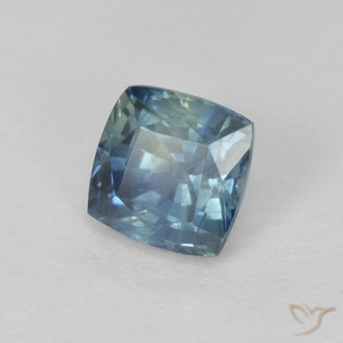 0.83 ct Multicolor Sapphire Stone, Natural Sapphire in Cushion-Cut Shape for Sale