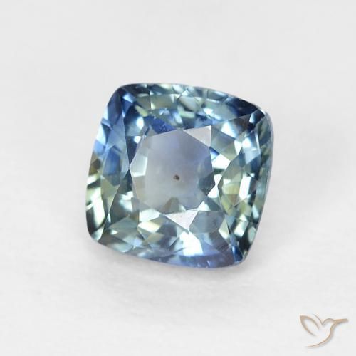 0.70 ct Blue Sapphire Stone, Natural Sapphire in Cushion-Cut Shape for Sale