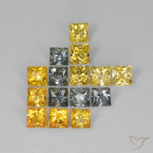 2.26ctw Natural Multicolor Sapphire, Square, VS