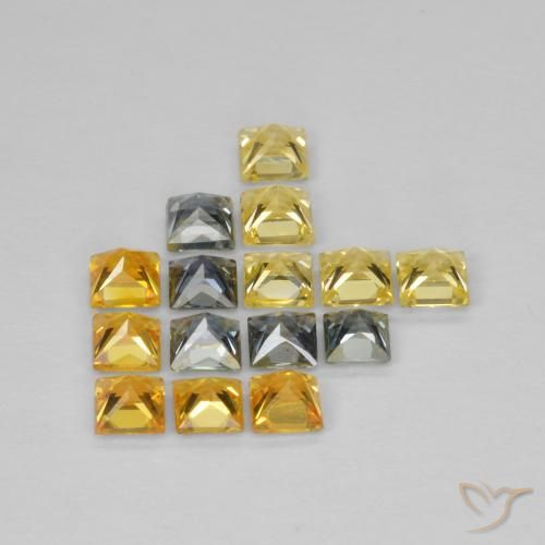 Sapphire Gemstones in 2.7 x 2.7 mm Size for Sale, Sapphire Stones in Multicolor Color