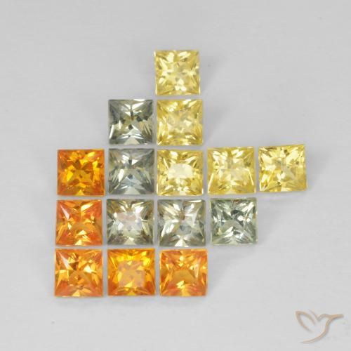 2.01ctw Natural Multicolor Sapphire, Square, VS