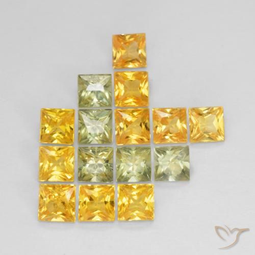 3.54ctw Natural Multicolor Sapphire, Square, VS