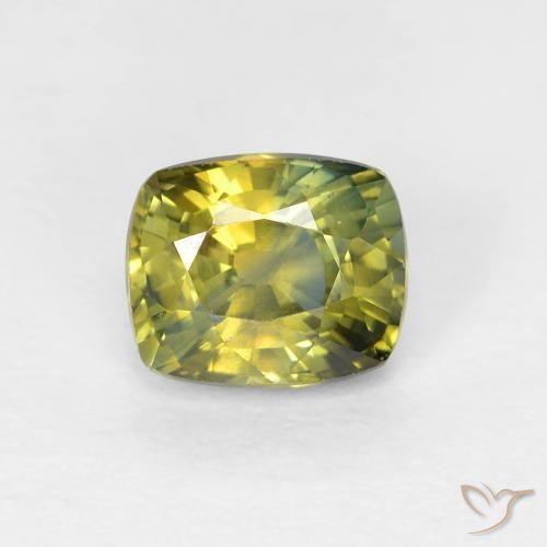 0.85ct Natural Multicolor Sapphire, Cushion, VVS-VS