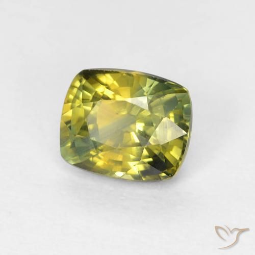 0.85 ct Multicolor Sapphire Stone, Natural Sapphire in Cushion-Cut Shape for Sale