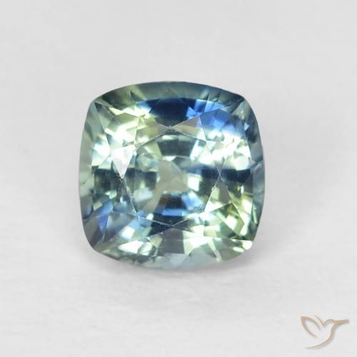 0.67ct Natural Teal Sapphire, Cushion, VS