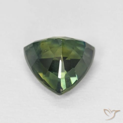 Sapphire Gemstone in 5.8 x 5.7 mm Size for Sale, Sapphire Stone in Yellowish Green Color