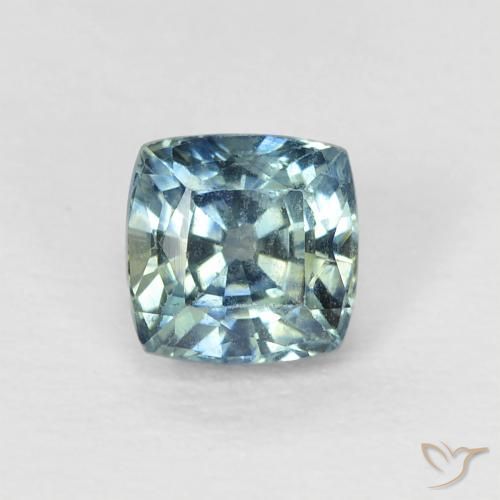 0.69ct Natural Teal Sapphire, Cushion, VS