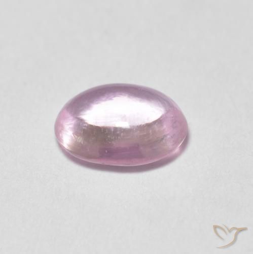 Sapphire Gemstone in 5.4 x 4 mm Size for Sale, Sapphire Stone in Very Light Pink Tone Color