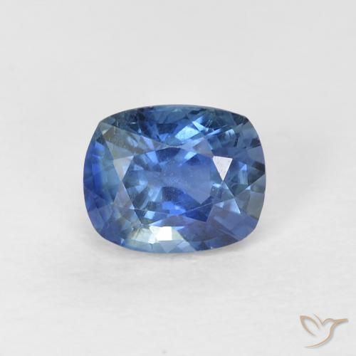 0.81ct Natural Blue Sapphire, Cushion, VVS-VS