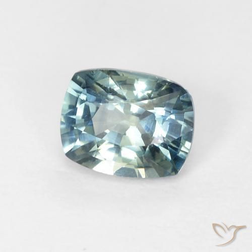 0.74 ct Multicolor Sapphire Stone, Natural Sapphire in Cushion-Cut Shape for Sale