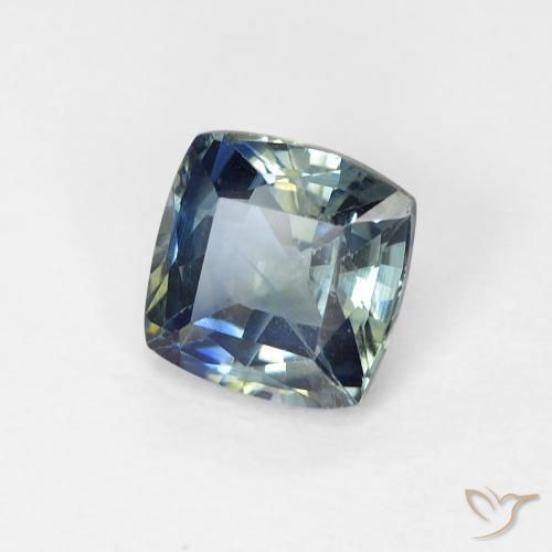 0.89 ct Multicolor Sapphire Stone, Natural Sapphire in Cushion-Cut Shape for Sale
