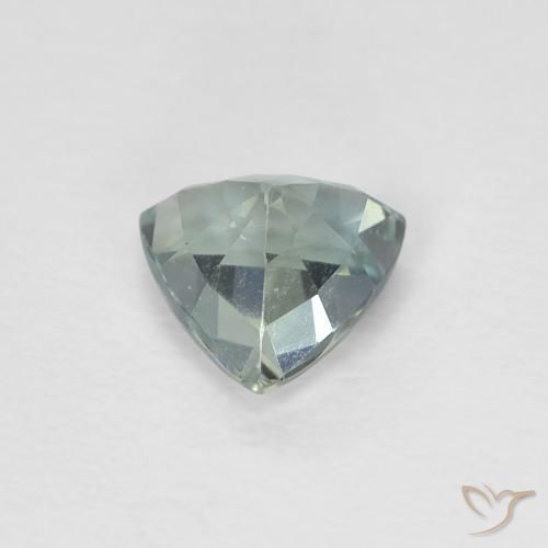 Sapphire Gemstone in 5.2 x 5.1 mm Size for Sale, Sapphire Stone in Light Blue Green Color