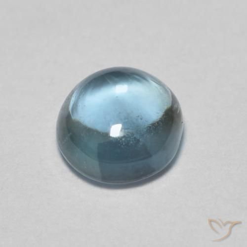 Sapphire Gemstone in 4.5 mm (calibrated) Size for Sale, Sapphire Stone in Greyish Blue Green Color