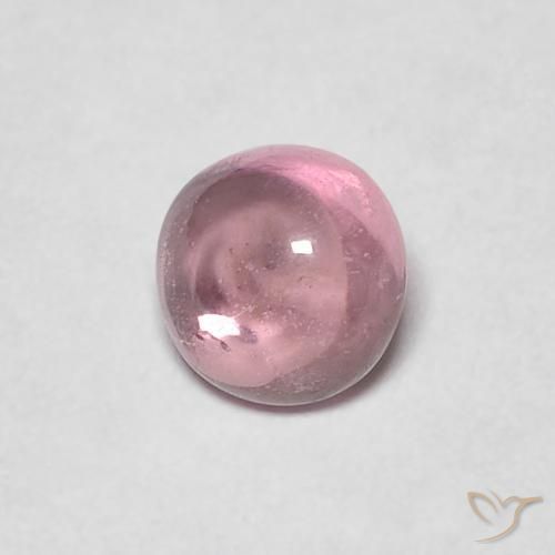 0.49 ct Pink Sapphire Stone, Natural Sapphire in Round Cabochon Shape for Sale