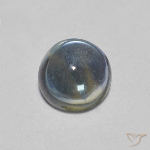 0.42 ct Blue Sapphire Stone, Natural Sapphire in Round Cabochon Shape for Sale