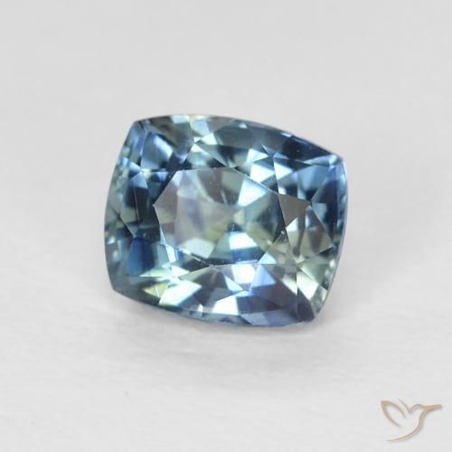 0.86 ct Multicolor Sapphire Stone, Natural Sapphire in Cushion-Cut Shape for Sale