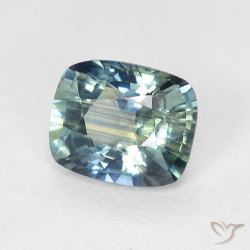0.78 ct Multicolor Sapphire Stone, Natural Sapphire in Cushion-Cut Shape for Sale