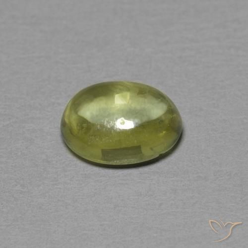 Sapphire Gemstone in 4.9 x 3.8 mm Size for Sale, Sapphire Stone in Medium Yellow Color