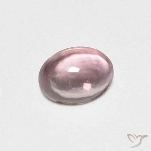 0.49 ct Purple Sapphire Stone, Natural Sapphire in Oval Cabochon Shape for Sale