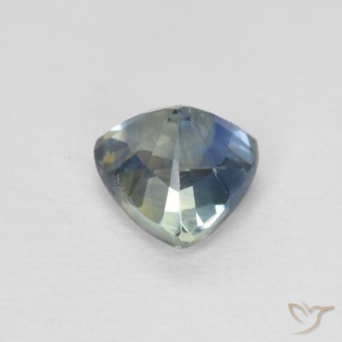 Sapphire Gemstone in 5.4 x 5.1 mm Size for Sale, Sapphire Stone in Teal Color