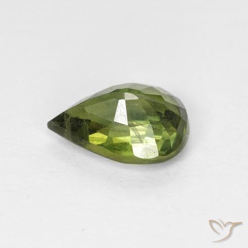 Sapphire Gemstone in 7 x 5 mm (calibrated) Size for Sale, Sapphire Stone in Medium Light Green Color