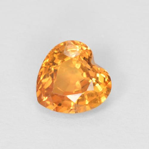 0,47 ct herzschliff oranger Saphir aus Tansania, Größe 4,7 x 4,6mm, natürlicher Edelstein, VVS-VS Reinheit, 1 Stück herzschliff Saphir, Mohs-Härte von 9 Geeignet für den täglichen Gebrauch im Schmuck , Stein der Weisheit, Photo A