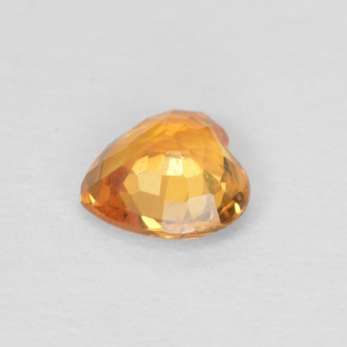 Sapphire Gemstone in 4.5 x 4.5 mm Size for Sale, Sapphire Stone in Bright Orange Color