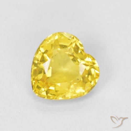 Yellow Sapphire Gemstone Oval Cut 4 mm x 3 mm 0.25 carat Natural Gem 