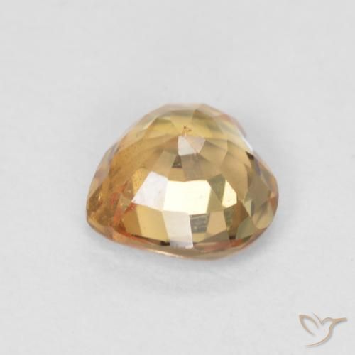 Sapphire Gemstone in 5 x 5 mm (calibrated) Size for Sale, Sapphire Stone in Medium Orange Color