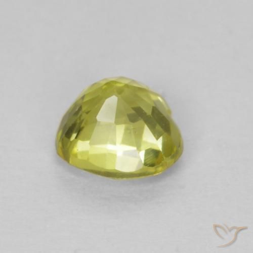 Sapphire Gemstone in 4.6 x 4.5 mm Size for Sale, Sapphire Stone in Light Yellow Color