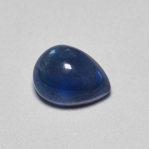 5,7 x 4,3mm Zaffiro blu Cabochon pera dal Madagascar, peso di 0,82 ct, pietra preziosa naturale Riscaldato in purezza Translucent, Zaffiro 1pz - il colore è Blu navy, durezza Mohs di 9 adatto per gioielli da indossare ogni giorno, Giovedì Gemma, Photo A