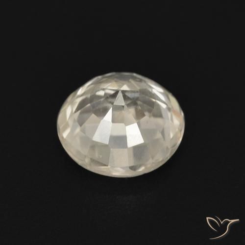Sapphire Gemstone in 4.5 mm (calibrated) Size for Sale, Sapphire Stone in Light Yellow Color