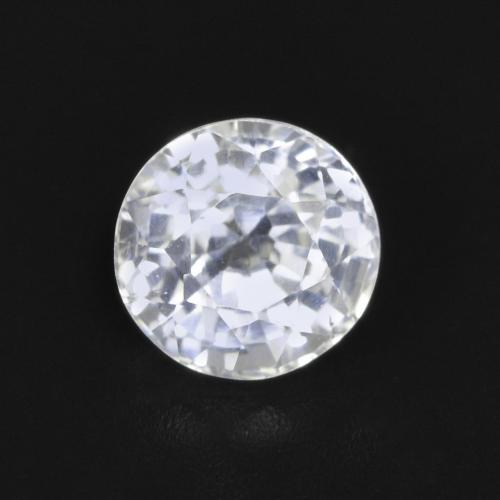 Saphir Blanc round facet 0,8 ct de Tanzanie, dimension 5,1mm, pierre gemme naturelle Chauffé, pureté vvs-vs, 1 pièce Saphir de couleur Blanc bleuâtre, dureté Mohs de 9 convient aux bijoux de tous les jours, pierre de sagesse, Pierre de naissance de septembre, Photo A